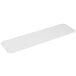 A white rectangular PVC shelf liner.