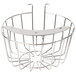 A Bunn metal funnel basket with a metal handle.