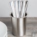 Cal-Mil 1017-SOLID Solid Stainless Steel Flatware Cylinder Main Thumbnail 1
