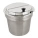 A silver Vollrath drop-in rethermalizer with a lid.
