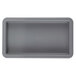 A grey rectangular Bunn drip tray with a small hole.