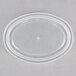 Pactiv Newspring E1002LD ELLIPSO 2 oz. Clear Oval Plastic Souffle / Portion Cup Lid - 1000/Case Main Thumbnail 2