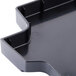A black plastic Bunn drip tray with a curved edge and a handle.