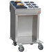 Steril-Sil E1-CRT24-2V Stainless Steel Silverware Dispensing Cart for Two E1 Inserts Main Thumbnail 2
