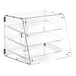 Choice 3 Tray Bakery Display Case with Rear Doors - 21" x 17 3/4" x 16 1/2"