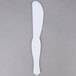 Fineline Platter Pleasers 3318-WH 8 1/4" Disposable White Plastic Sandwich Spreader - 144/Case Main Thumbnail 2