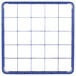 A blue grid with white squares.