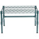Regency 24" x 18" x 14" Green Epoxy Coated Wire Dunnage Rack with Extra Support Frame - 600 lb. Capacity Main Thumbnail 4