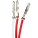 A Perfect Fry female plug assembly with red and white cables and white wires.