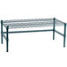 Regency 36" x 18" x 14" Green Epoxy Coated Wire Dunnage Rack with Extra Support Frame - 600 lb. Capacity Main Thumbnail 3