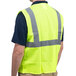 Lime Class 2 High Visibility Surveyor's Safety Vest with Hook & Loop Closure - Large Main Thumbnail 2