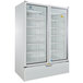 Beverage-Air LV49HC-1-W LumaVue 52" White Refrigerated Glass Door Merchandiser with LED Lighting Main Thumbnail 2