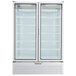 Beverage-Air LV49HC-1-W LumaVue 52" White Refrigerated Glass Door Merchandiser with LED Lighting Main Thumbnail 4