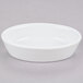 Hall China by Steelite International HL5700ABWA Bright White 6 oz. Oval Baker Dish - 24/Case Main Thumbnail 2