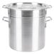 A Thunder Group aluminum double boiler with handles and a lid.