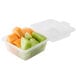 GET EC-08 4 3/4" x 4 3/4" x 3 1/4" Clear Customizable Reusable Eco-Takeouts Container - 24/Case Main Thumbnail 1
