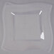 Fineline Wavetrends 110-CL 10 3/4" Clear Plastic Square Plate - 120/Case Main Thumbnail 3