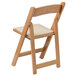 Flash Furniture XF-2903-NAT-WOOD-GG Natural Wood Folding Chair with Padded Seat Main Thumbnail 2
