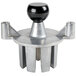 A Vollrath 8 section core head push block assembly with a black ball on top.