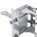 A metal Waring moving bracket assembly with metal rods and a metal plate.