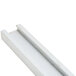 A white rectangular metal strip with a long edge.