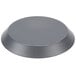 An American Metalcraft hard coat anodized aluminum pizza cutter pan with a round hole in the center.