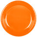Creative Converting 28191031 10" Sunkissed Orange Plastic Plate - 240/Case Main Thumbnail 2