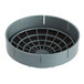 A close-up of a grey circular ProTeam HEPA dome filter with black grids.