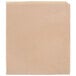 A square natural kraft paper for cone baskets.