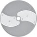 A Robot Coupe 0.6 mm Slicing Disc, a circular metal object with silver metal blades.