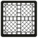 A black Vollrath Traex open rack with a square grid pattern.