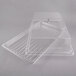 A clear polycarbonate tray with an acrylic rectangular cover.