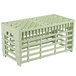 A light green plastic XX-tall open rack with four compartments.