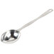 An American Metalcraft stainless steel spoon with a long handle.