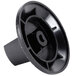 A black plastic Vollrath control knob with a hole in the center.