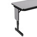 Correll 18" x 72" Gray Granite Adjustable Height Panel Leg Folding Seminar Table Main Thumbnail 8