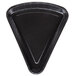 A black Solut triangle shaped corrugated tray.