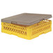 A yellow and grey Vollrath Traex plastic rack cover.