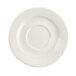 CAC GAD-2 Garden State 5 1/2" Bone White Porcelain Saucer - 36/Case Main Thumbnail 1