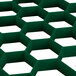 A green hexagon shaped grid.