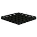 A Vollrath Traex black plastic glass rack extender with 25 compartments.