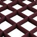 A Vollrath Traex burgundy grid extender with squares.