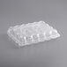24 Compartment Clear Hinged Lid Mini Cupcake Container - 11/Pack Main Thumbnail 2
