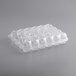 24 Compartment Clear Hinged Lid Mini Cupcake Container - 11/Pack Main Thumbnail 3