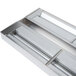 A stainless steel APW Wyott double food warmer with two compartments.
