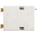 A white rectangular Avantco thermostat with metal screws and metal wires.