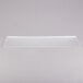 An Eastern Tabletop rectangular acrylic buffet shelf with a white background.