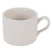 CAC MUM-10 10 oz. Ivory (American White) Rolled Edge Stackable China Cup - 36/Case Main Thumbnail 2
