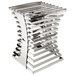 An Eastern Tabletop stainless steel riser with metal grates.