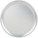 An American Metalcraft aluminum coupe pizza pan. A round silver plate with a white background.